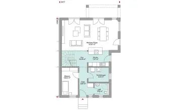 Grundriss Stadtvilla / Villa Partner 155W von Danwood
