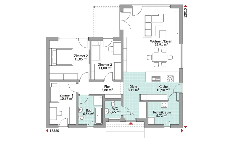Danwood - Musterhaus Perfect 112 Erdgeschoss