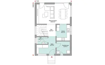 Grundriss Landhaus Point 116 von Danwood