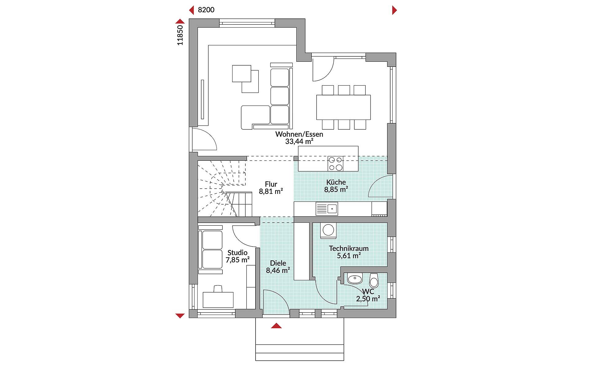 Erdgeschoss Point 143 von Danwood S.A.- Zweigniederlassung Berlin