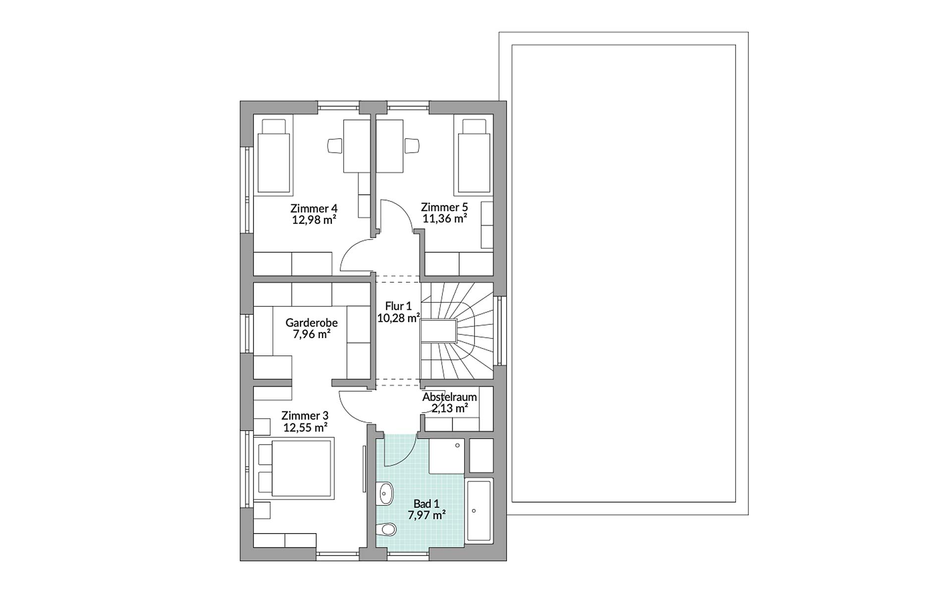 Dachgeschoss Privat 191 von Danwood S.A.- Zweigniederlassung Berlin