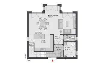 Grundriss Familienhaus Alpenland 160 von FAVORIT