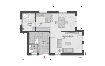 Grundriss Stadtvilla / Villa Ambiente 127 von FAVORIT