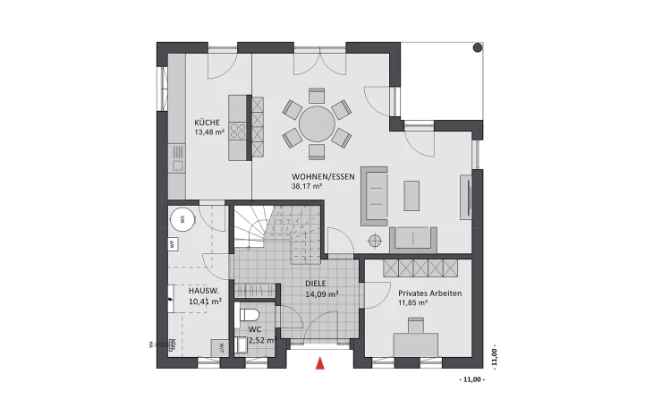 FAVORIT - Musterhaus Ambiente 145 Erdgeschoss