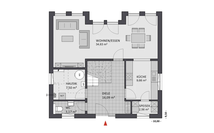 FAVORIT - Musterhaus Ambiente 146 Erdgeschoss