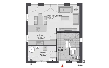 Grundriss Stadtvilla / Villa Citylife 103 von FAVORIT