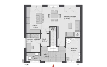 Grundriss Zeltdach Citylife 148 edition von FAVORIT
