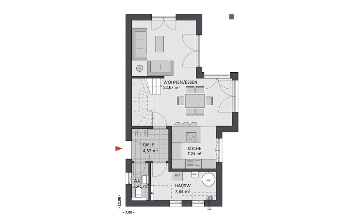 FAVORIT - Musterhaus Concept Design 108 Erdgeschoss