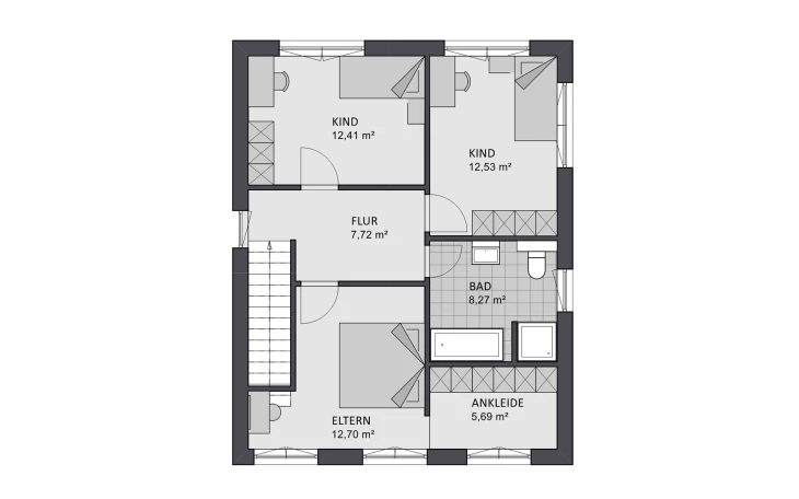 FAVORIT - Musterhaus Concept Design 122 edition Obergeschoss