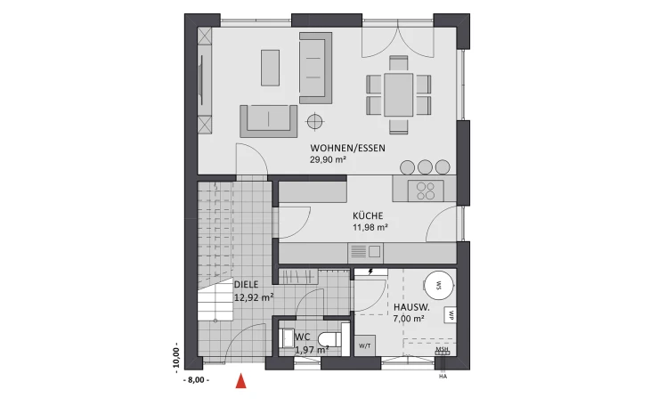 FAVORIT - Musterhaus Concept Design 122 edition Erdgeschoss