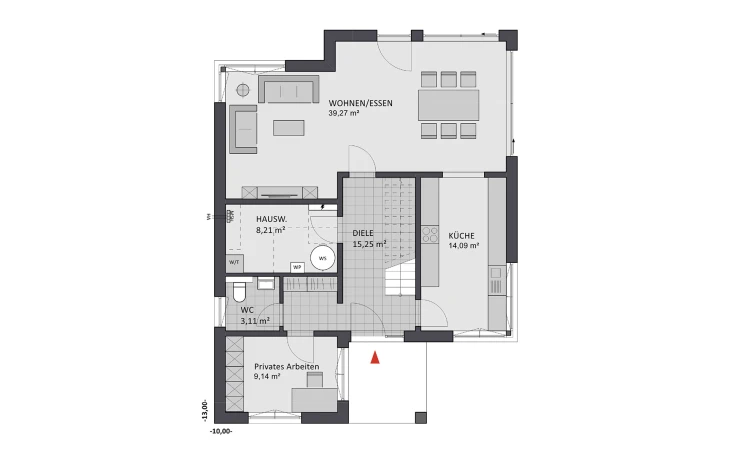 FAVORIT - Musterhaus Concept Design 176 Erdgeschoss