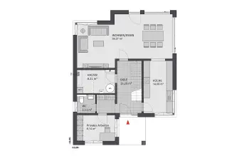 Grundriss Flachdach Concept Design 176 von FAVORIT