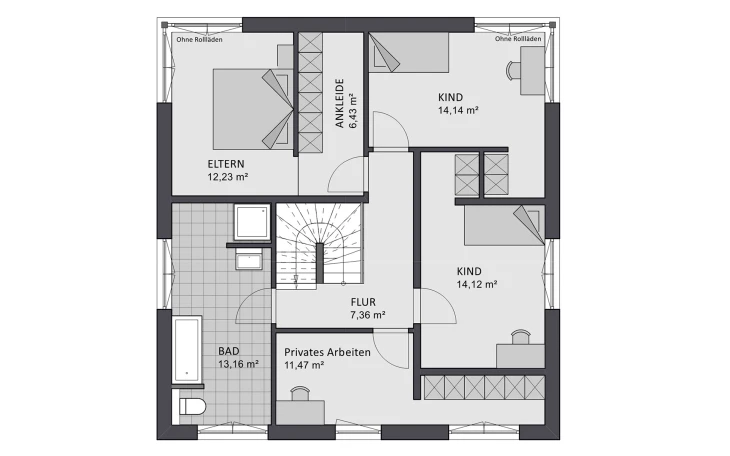 FAVORIT - Musterhaus Concept Design 225 Obergeschoss