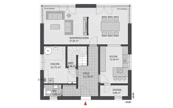 Grundriss Flachdach Concept Design 225 von FAVORIT