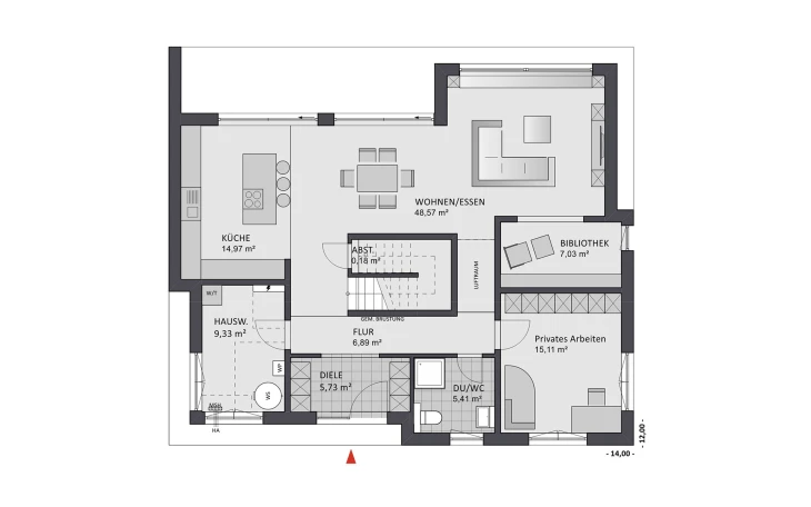 FAVORIT - Musterhaus Concept Design 245 edition Erdgeschoss