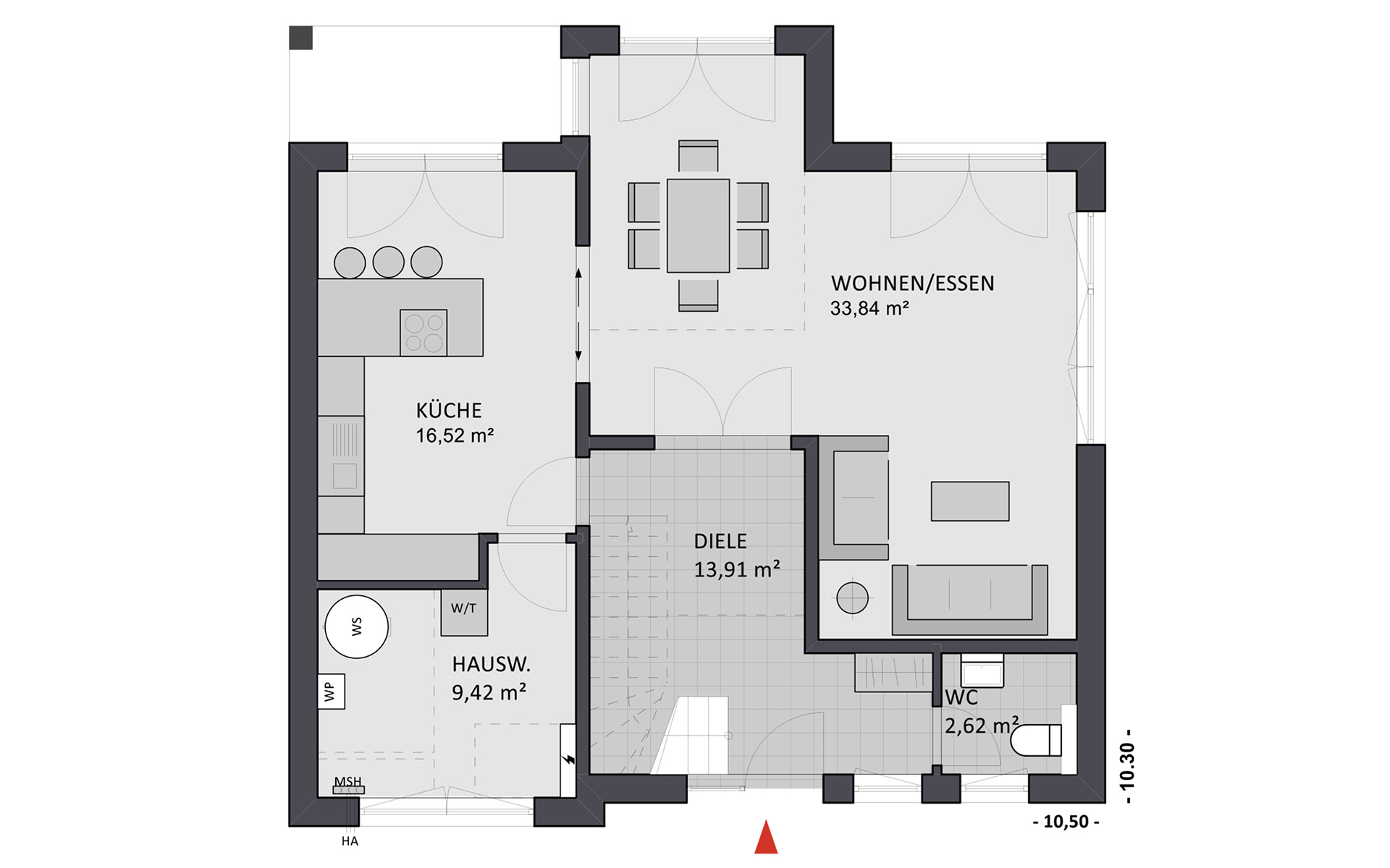 Erdgeschoss Creativ Sun 141 von FAVORIT Haus- Vertriebs GmbH