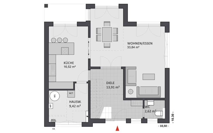 FAVORIT - Musterhaus Creativ Sun 141 Erdgeschoss