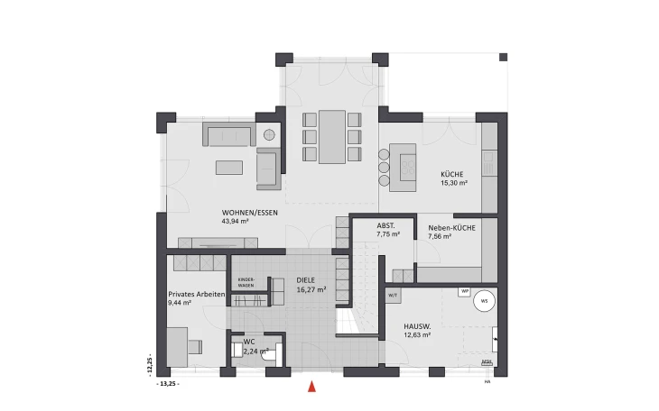 FAVORIT - Musterhaus Creativ Sun 211 edition Erdgeschoss