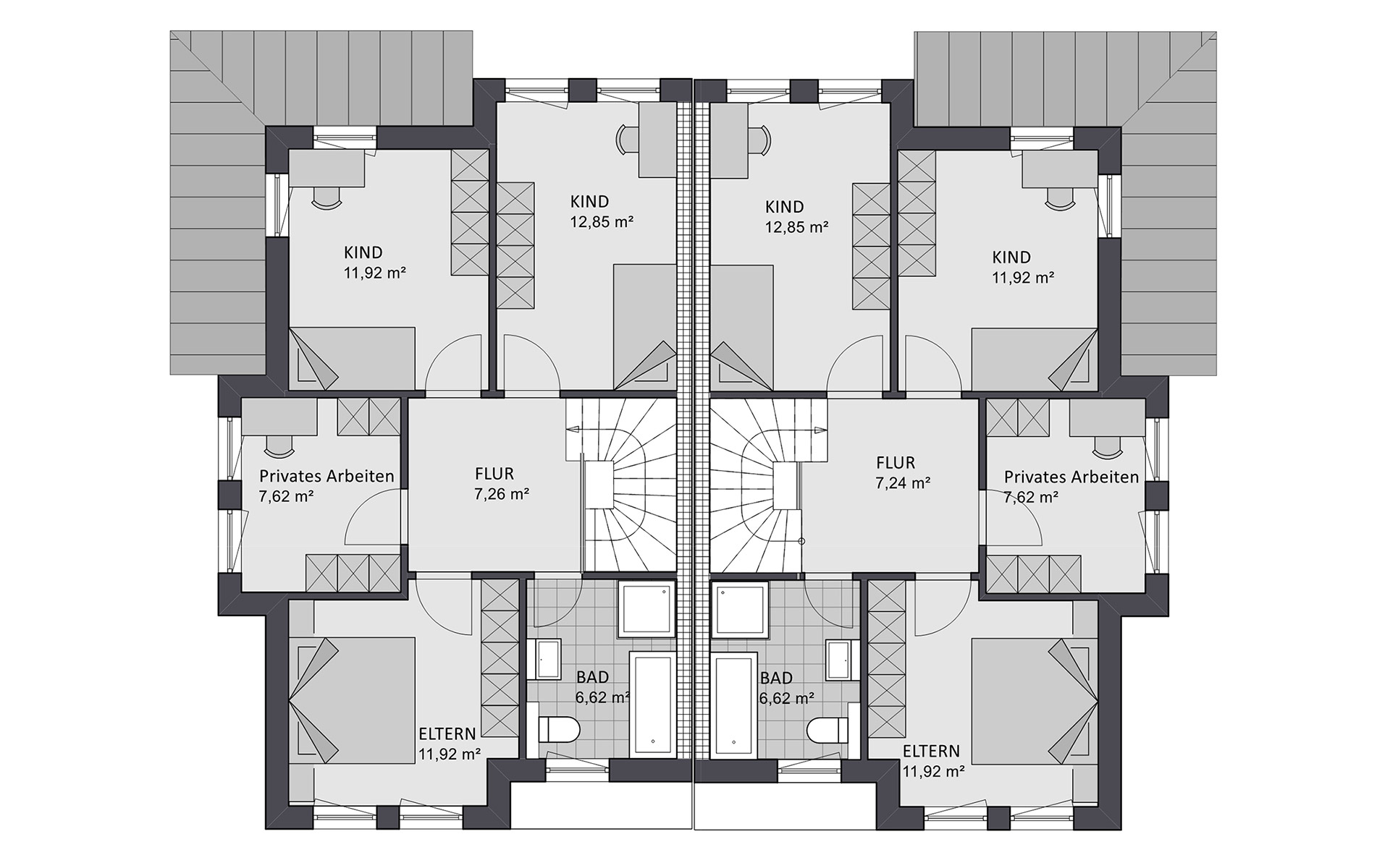 Obergeschoss Finesse 120 von FAVORIT Haus- Vertriebs GmbH