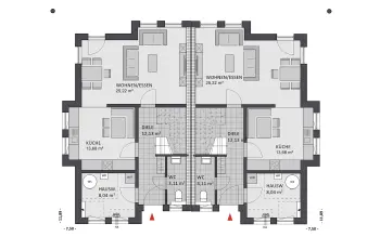 Grundriss Familienhaus Finesse 120 von FAVORIT