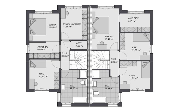 FAVORIT - Musterhaus Finesse 124 Obergeschoss