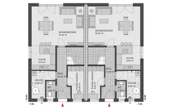 Grundriss Familienhaus Finesse 129 von FAVORIT