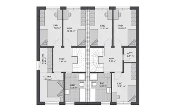 Grundriss Kubushaus Finesse 166 edition von FAVORIT