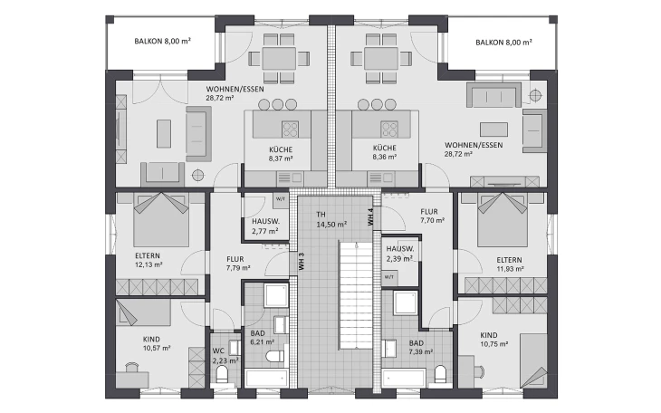 FAVORIT - Musterhaus Format 4-333 Obergeschoss