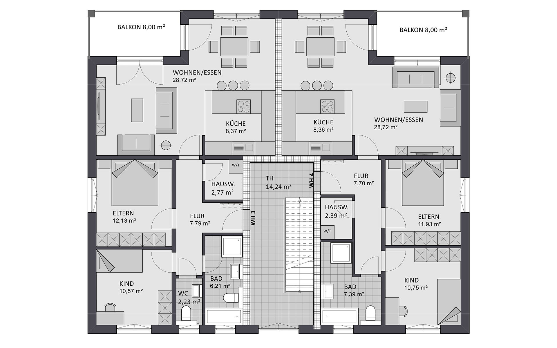 Obergeschoss Format 5-480 von FAVORIT Haus- Vertriebs GmbH