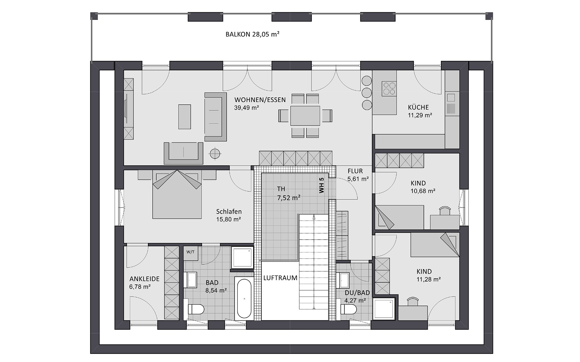 Dachgeschoss Format 5-480 von FAVORIT Haus- Vertriebs GmbH