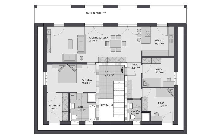 FAVORIT - Musterhaus Format 5-480 Dachgeschoss