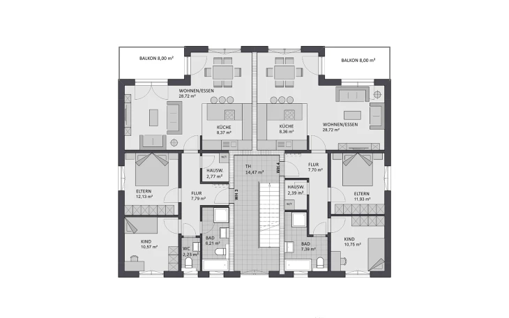 FAVORIT - Musterhaus Format 6-484 Obergeschoss