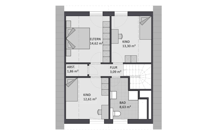 FAVORIT - Musterhaus Noblesse 103 Dachgeschoss