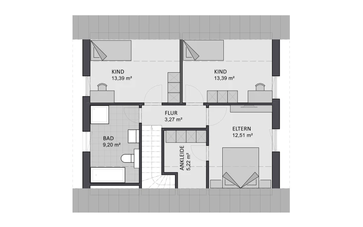 FAVORIT - Musterhaus Noblesse 126 Dachgeschoss