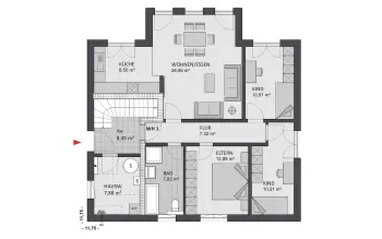 Grundriss Stadtvilla / Villa Premium 92/93 von FAVORIT