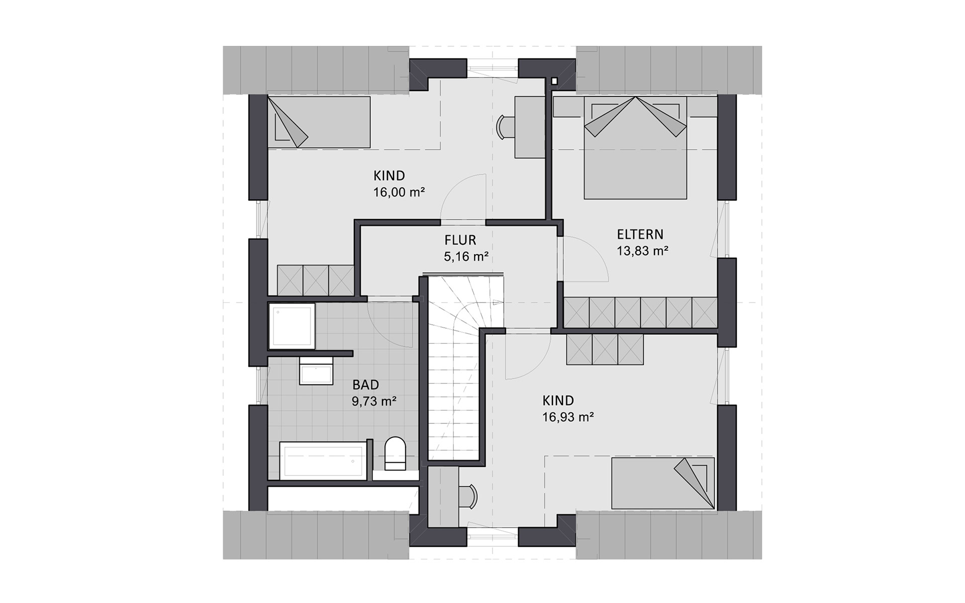 Dachgeschoss Select 128 von FAVORIT Haus- Vertriebs GmbH