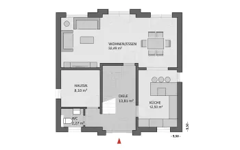 Grundriss Friesenhaus Select 128 von FAVORIT