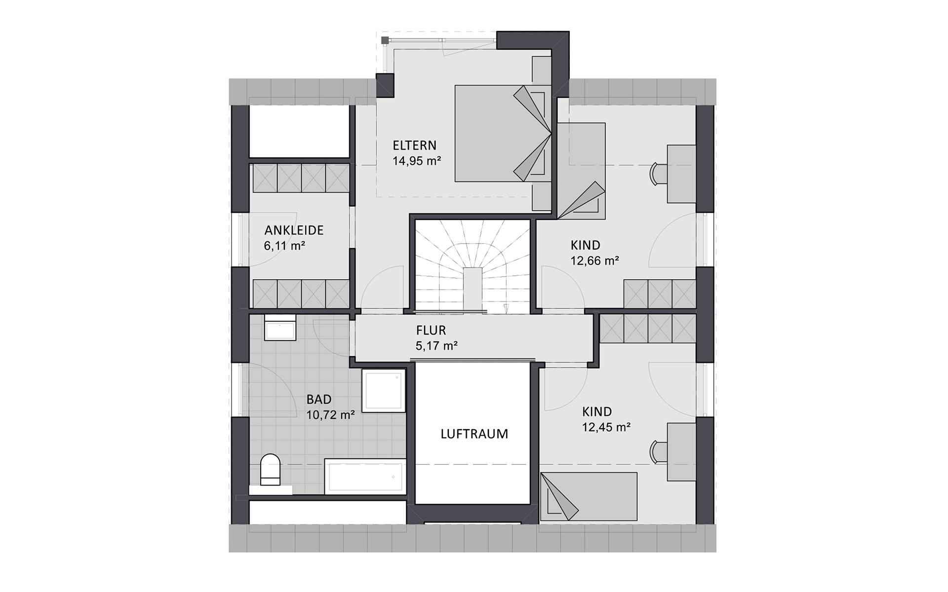 Dachgeschoss Select 134 von FAVORIT Haus- Vertriebs GmbH