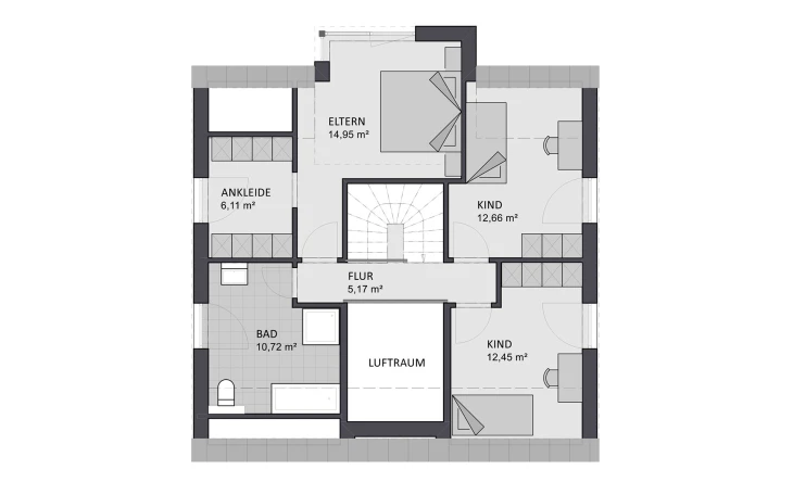 FAVORIT - Musterhaus Select 134 Dachgeschoss