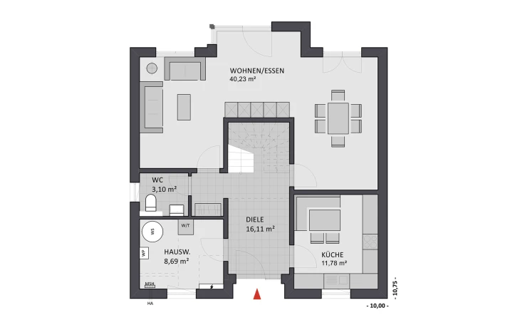 FAVORIT - Musterhaus Select 134 Erdgeschoss