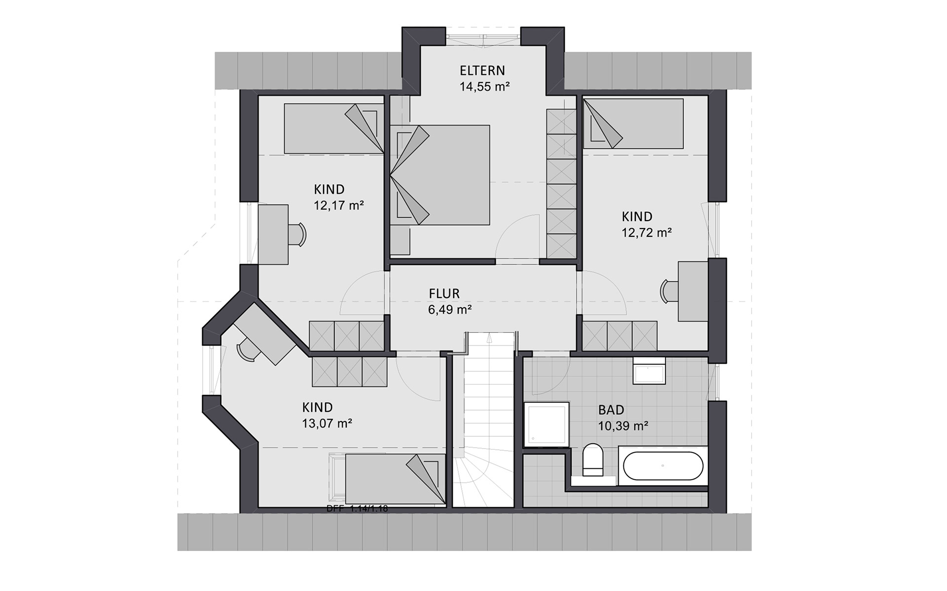 Dachgeschoss Select 145 von FAVORIT Haus- Vertriebs GmbH