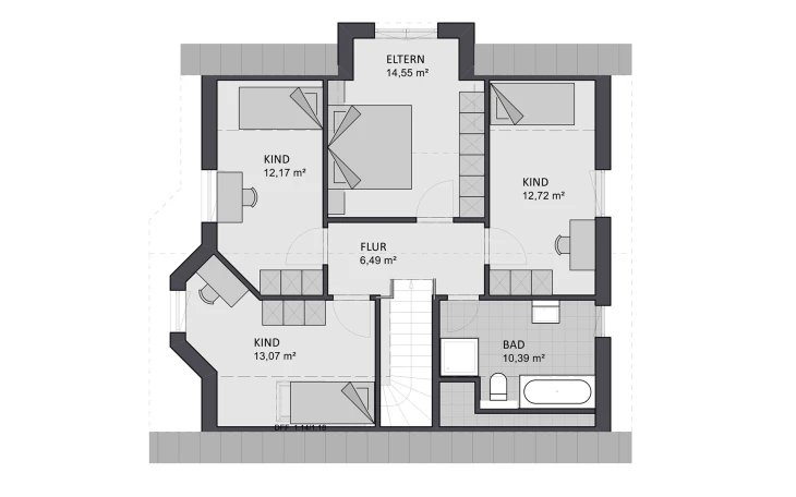 FAVORIT - Musterhaus Select 145 Dachgeschoss