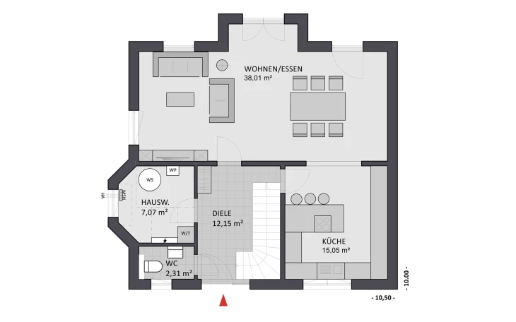 FAVORIT - Musterhaus Select 145 Erdgeschoss
