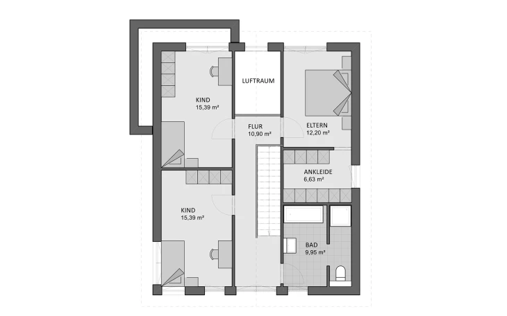 FAVORIT - Musterhaus Select 157 edition Obergeschoss