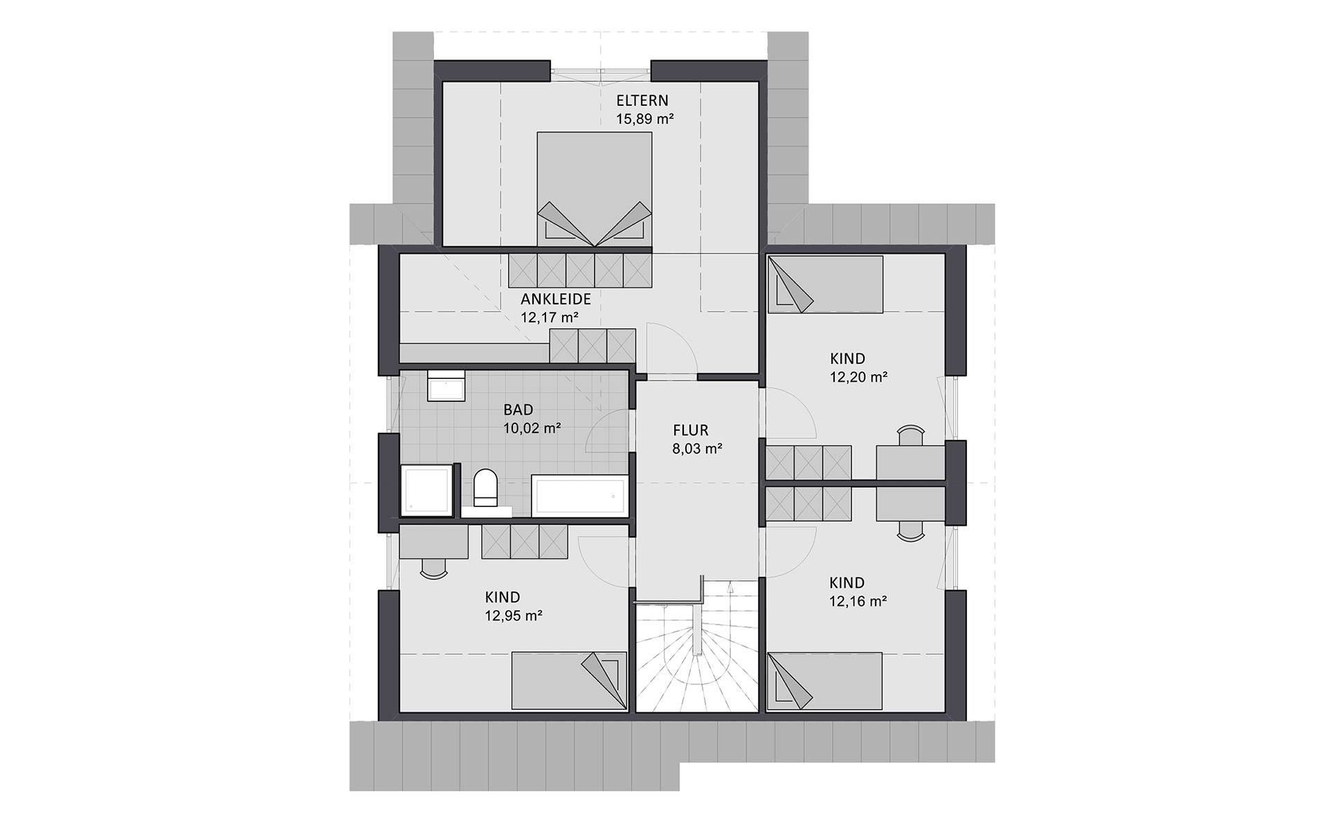 Dachgeschoss Select 168 von FAVORIT Haus- Vertriebs GmbH