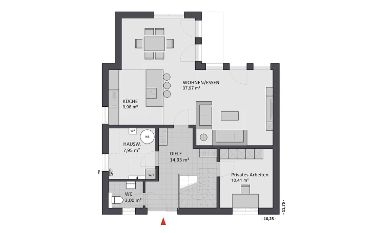 FAVORIT - Musterhaus Select 168 Erdgeschoss