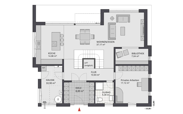 FAVORIT - Musterhaus Twentyfive 220 Erdgeschoss