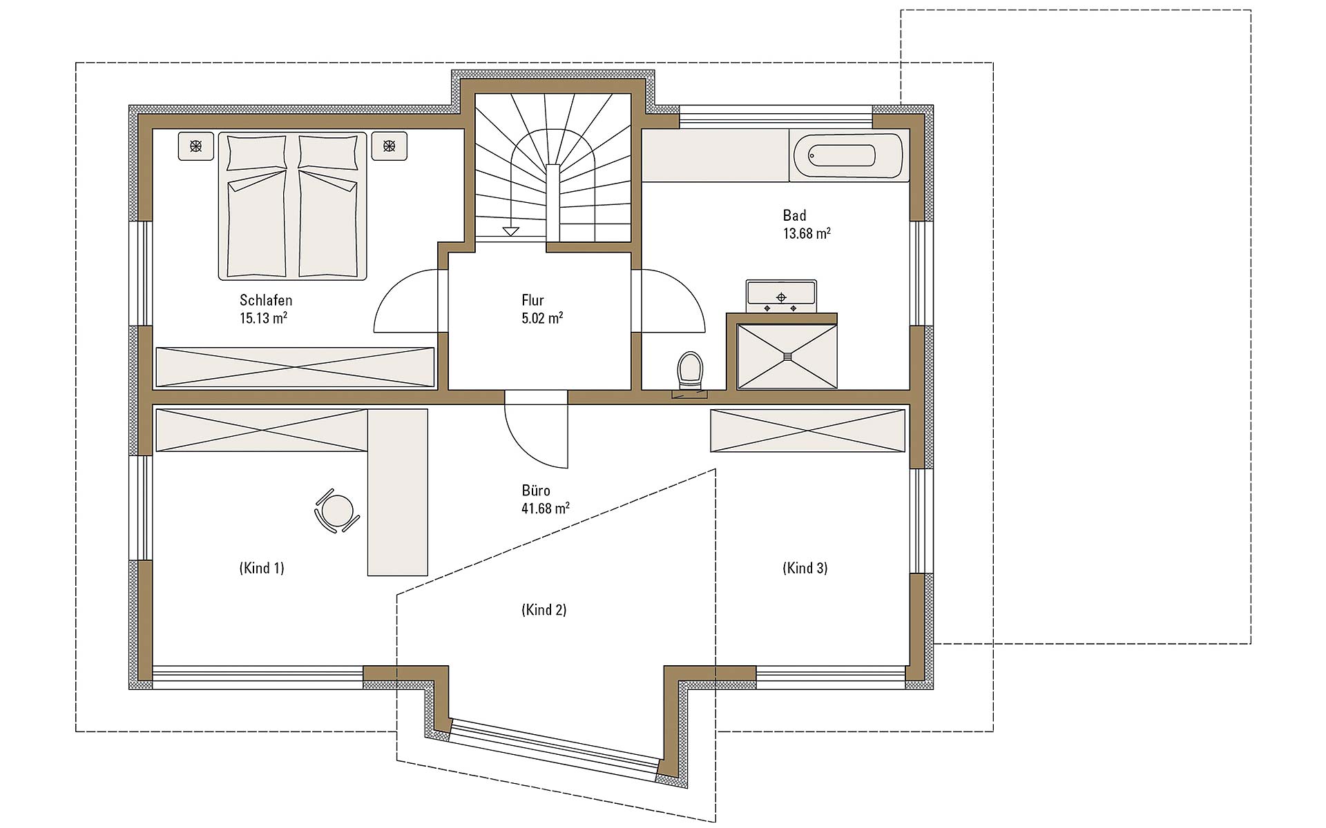 Dachgeschoss Erlangen von Fertighaus WEISS GmbH