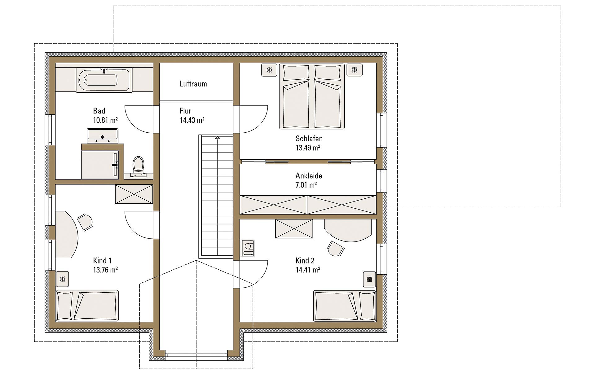 Dachgeschoss Life Oberrot von Fertighaus WEISS GmbH