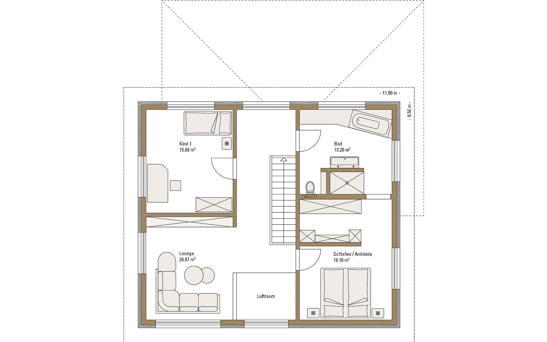Dachgeschoss Ulm von Fertighaus WEISS GmbH